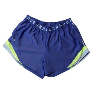 Under Armour Women’s Running Shorts Size Large Blue Cute Gym Training
